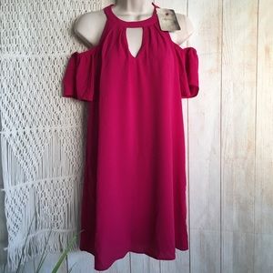 Lily Rose | Cold Shoulder Flutter Sleeve Dress 👗